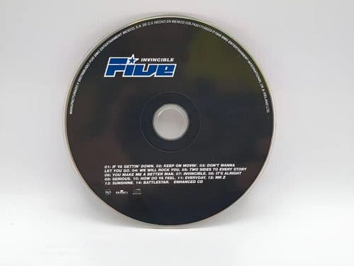 Cd Invicible - Five Año 1999 Bmg Solo Disco Original — Audio vintage, años 90s