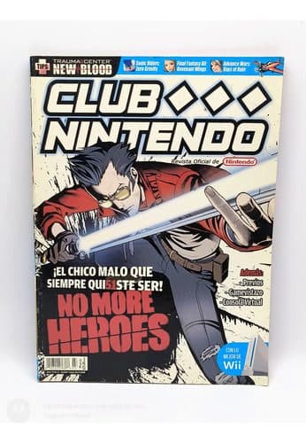 Revista Club Nintendo Año 17 #3 No More Heroes Marzo Año2008 — Coleccionables vintage, años NOW