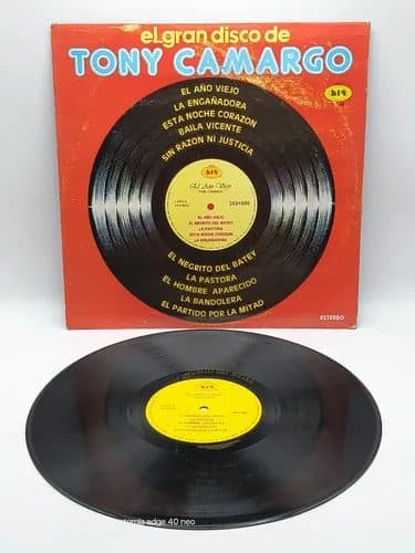 Disco Lp El Gran Disco De Tony Camargo El Año Viejo 1984 Estándar — Audio vintage, años 80s