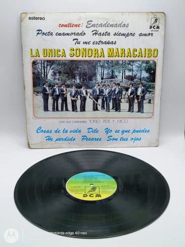 Disco Lp La Única Sonora Maracaibo Encadenados Melody 1978 Estándar