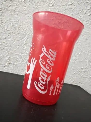 Vaso Promocional Coca Cola Manos Corazones Amor Rojo Retro — Coleccionables vintage, años 90s