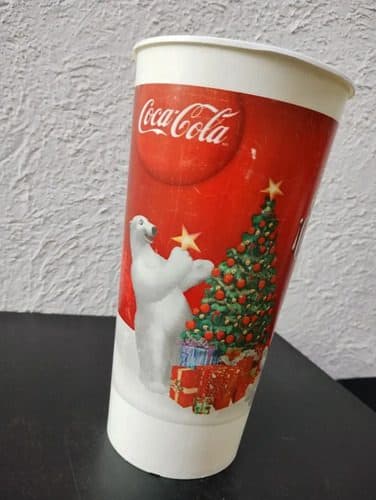 Vaso Coca Cola Navideño Oso Y Árbol Ayudar Está En Ti 2009 — Coleccionables vintage, años NOW