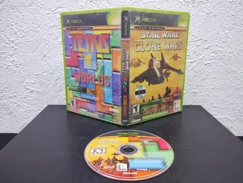 Star Wars Clone Wars & Tetris Worlds Xbox Clasico 2 En 1 — Gaming vintage, años NOW