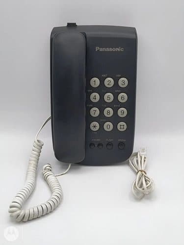 Teléfono Analógico Panasonic Kx-ts5lx-b Retro Funcionando Negro