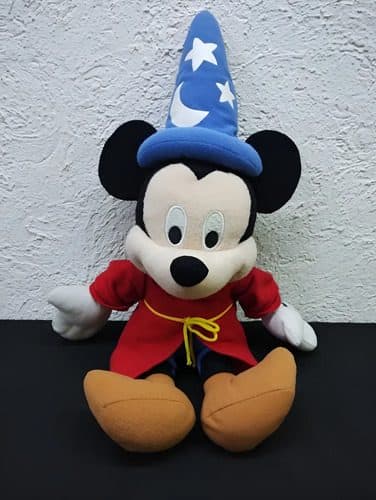 Peluche Mickey Mouse Mago Disney Fantasia Just Play Original Azul Con Rojo — Coleccionables vintage, años NOW