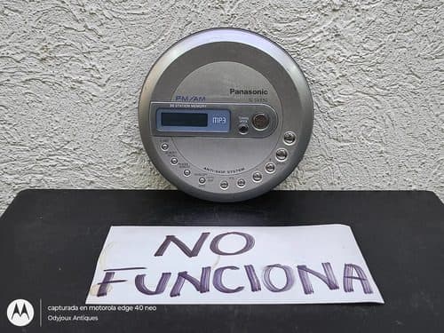 Discman Panasonic Sl-sv550 Fm/am Retro No Funciona Plateado