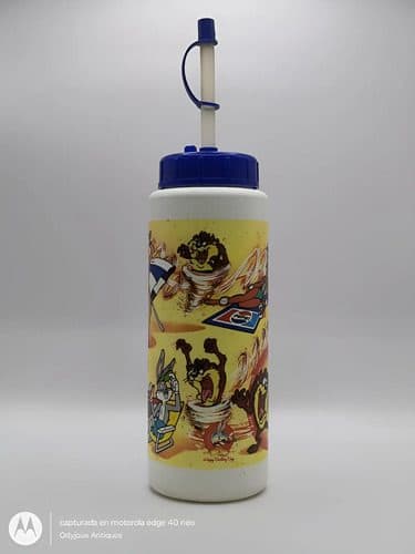 Pepsilindro Retro Looney Tunes 90's Taz Bugs Bunny Amarillo Amarillo — Coleccionables vintage, años 90s