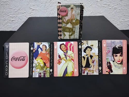 Baraja Poker Coca Cola Vintage Retro 90's Usa Playing Cards Colores Coca Cola Inglés