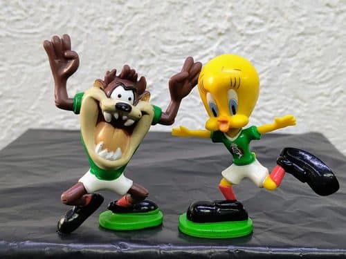 Set Piolín Y Taz Promo Femexfut Selec. Mex. Looney Tunes 8cm