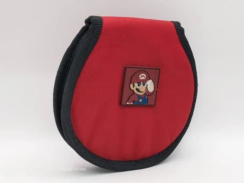 Super Mario Bros Estuche Con Cierre Para Discos Cd Dvd Rojo — Gaming vintage, años NOW