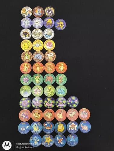 Semi-coleccion Tazos Pokémon 1 1ra Generación 49pz 90's Orig — Coleccionables vintage, años 90s