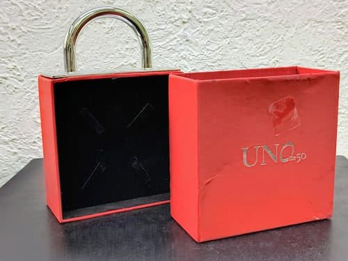 Caja/estuche Para Joyería Marca Uno De 50 Usado Original Rojo — Coleccionables vintage