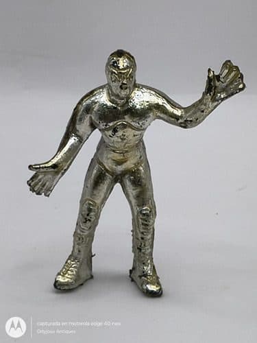 Figura Muñeco Vintage Luchador De Plástico Antiguo México