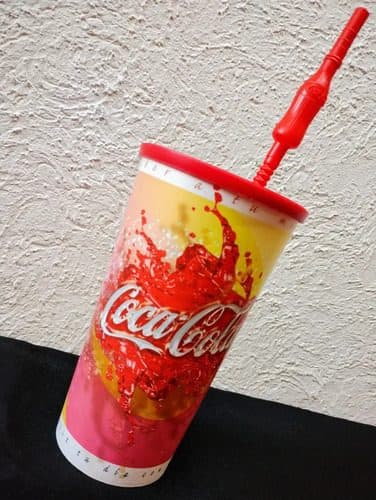 Vaso Coca Cola 750 Ml Con Tapa Y Popote Coleccionistas 2014 Blanco Y Rojo
