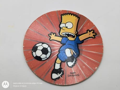Tazo The Simpsons #221 Classic Bart Futbolista Sabritas