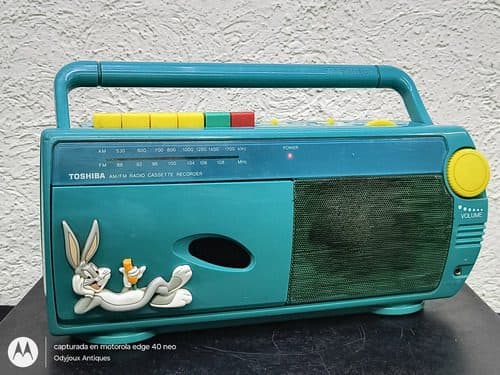 Radiograbadora Recorder Retro Bugs Bunny Lt-400 Toshiba 90's