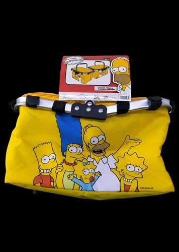 Hielera Plegable Térmica Los Simpsons Canasta De Picnic Orig Amarillo