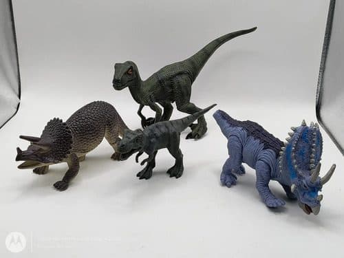 Lote Dinosaurios De Juguete Plástico/pvc Retro 4pz