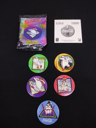 Tazos Coca Cola 5-pack Sobre Abierto Retro 1995 Original #2