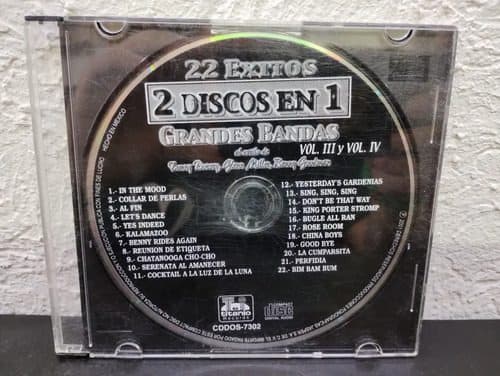 Cd 22 Éxitos 2 Discos En 1 Grandes Bandas Al Estilo Miller Estándar