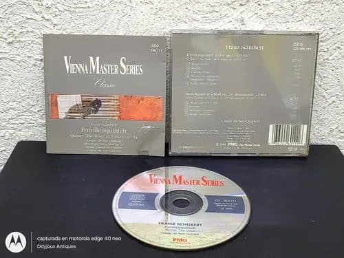 Cd Vienna Master Series Forellenquintett Franz Schubert 1988