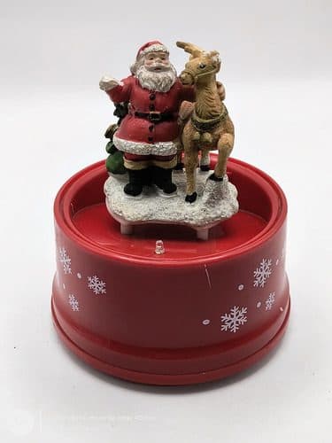 Figura Santa Claus Vintage No Funciona Es Solo Decoración Rojo