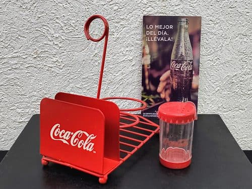 Servilletero De Metal Coca Cola Condimentero Vintage Rojo — Coleccionables vintage