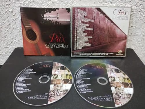 Cd - Dvd Pax Compositores Campechanos 10mo Aniv 2008 2-pack Cd/dvd — Audio vintage, años NOW