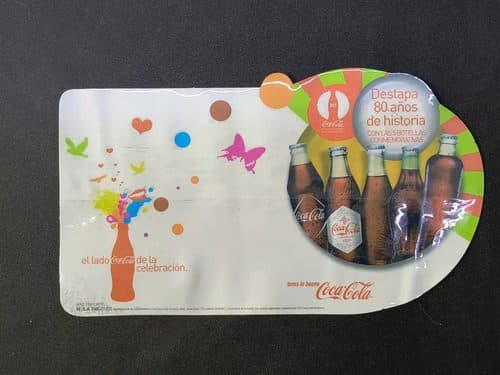 Afiche/publicidad Coca Cola 80 Años Botellas Conmemorativas