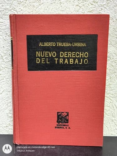 Nuevo Derecho Del Trabajo 6a Ed Alberto Trueba-urbin Porrúa — Coleccionables vintage, años 80s