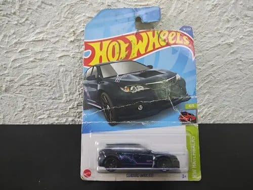 Hotweels - Subaru Wrx Sti En Blister Original Azul Oscuro