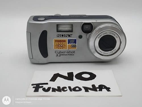 Camara Digital Sony Cybershot 3.2mp Dsc-p71 No Sirve Reparar Plateado