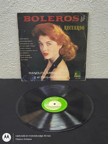 Disco Lp Vinilo Manolita Arriola Boleros Del Recuerdo Coro