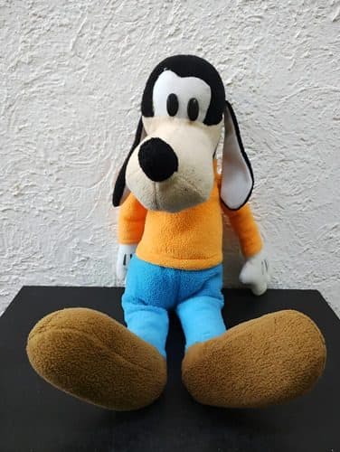 Peluche Goofy Tribilin Walt Disney Clasico Vintage 34cm Naranja