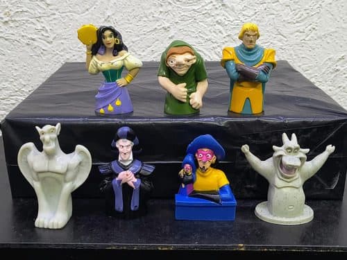 Figuras El Jorobado De Notre Dame Bimbo Disney 7-pzas — Coleccionables vintage, años 90s
