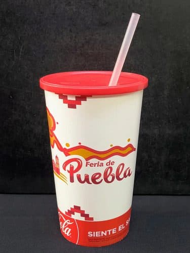 Coca Cola Feria De Puebla Vaso Plástico De Colección — Coleccionables vintage