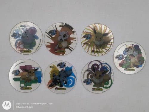 Lote Tazos Pokémon Crystal Año 2007 Nintendo 7pz Original