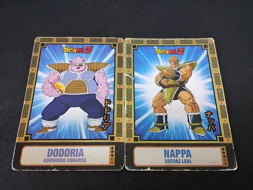 Tarjetas Holográficas 2-pack Dragon Ball Z Panini #66 Y #69 Secuaz Leal Y Guerrero Cobarde Dragon Ball Z