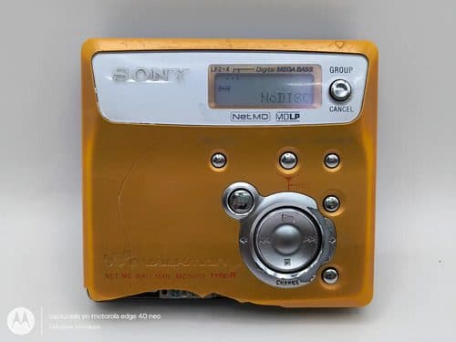 Reproductor Minidisc Sony Md Walkman Mz-n505 No Sirve Lector Naranja — Audio vintage, años 90s