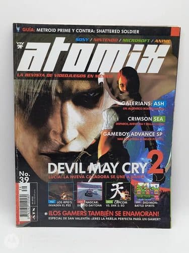 Revista Atomix No.39 Febrero 2003 Devil May Cry 2 — Coleccionables vintage, años NOW