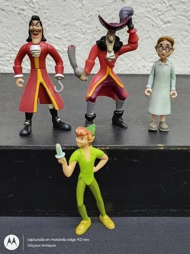 Lote 4 Figuras Peter Pan Mcdonald's Disney Vintage Original — Coleccionables vintage, años NOW