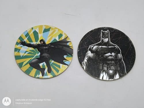 Tazos Batman Vs Superman Año 2016 #9 #125 Dc Comics 2pz