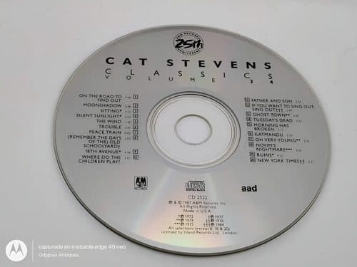 Cd Cat Stevens - Classics Vol 24 A&m Records 1987 Solo Disco