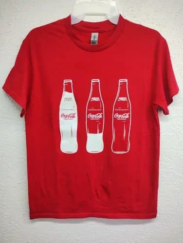 Playera Coca Cola En Vidrio Sabe Mejor Talla S Color Rojo Rojo Coca Cola En Vidrio Sabe Mejor S