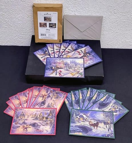 Hallmark Surtido Tarjetas D Navidad Mickey Mouse Disney 22pz
