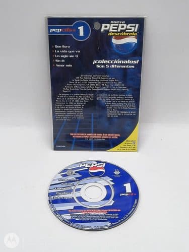 Minidisc Promocional Pepsi Pepcds #1 Año 2004 Retro Blister Edición Limitada