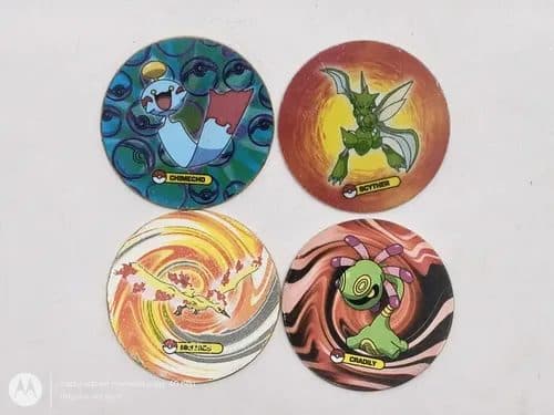 Lote Tazos Pokémon Classic Tazos 2007 Nintendo 4pz Original — Coleccionables vintage, años NOW