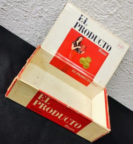 Caja Vintage El Producto Blunts 50's Usa Vacia Original