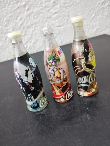 Lote 3-pack Mini Botellas Coca Cola Mtv Vwla 2004 Original