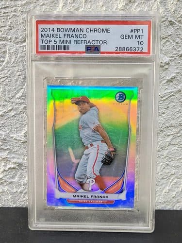 Tarjeta Baseball 2014 Bowman Chrome #pp1 Maikel Franco Top 5 — Coleccionables vintage, años NOW